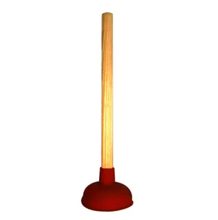 KÖRO Ausgussreiniger m. Stiel, klein Rot TPE, 110 mm