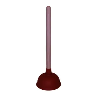 KÖRO Ausgussreiniger m. Stiel, gross Rot TPE, 140 mm – Bild 2