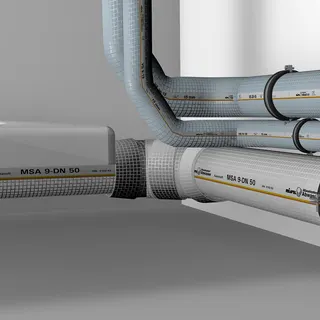 Missel Dämmung Misselsystem Abwasser MSA 9-A 100x70-87 Grad Abzweig – Bild 3