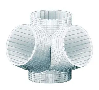 Missel Dämmung Misselsystem Abwasser MSA 9-E 100x100x100-67 Grad Abzweig