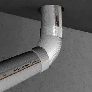 Missel Dämmung Misselsystem Abwasser MSA 9-B 40-45 Grad Bogen – Bild 2