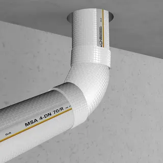 Missel Dämmung Misselsystem Abwasser MSA 9-B 40-87 Grad Bogen – Bild 2