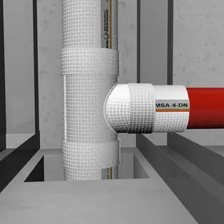Missel Dämmung Misselsystem Abwasser MSA 4-A 50x50-45 Grad Abzweig – Bild 2