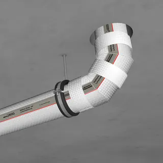 Missel Dämmung Misselsystem Abwasser MSA 9-KL B 70-45 Grad Bogen – Bild 2