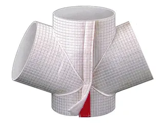 Missel Dämmung Misselsystem Abwasser MSA 4-D 100x100x100-88 Grad Doppelabzw.