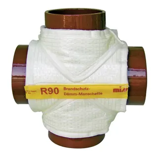 Missel Brandschutz-Dämm-Manschette MSA4-R90-D 100x100x100-88 Grad Abzweig