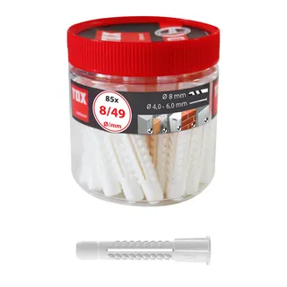 Tox-Allzweckdübel-Schuppendübel 4 AS-K mit Kappe,016260051, Typ 8/49, per Stück