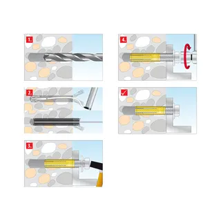 Tox Messing-Spreizdübel MSD M6x24 Nr.02610003 per Stück