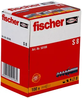 1 PAKET Fischer-Dübel S8/40mm Inhalt = 100 Stück – Bild 2