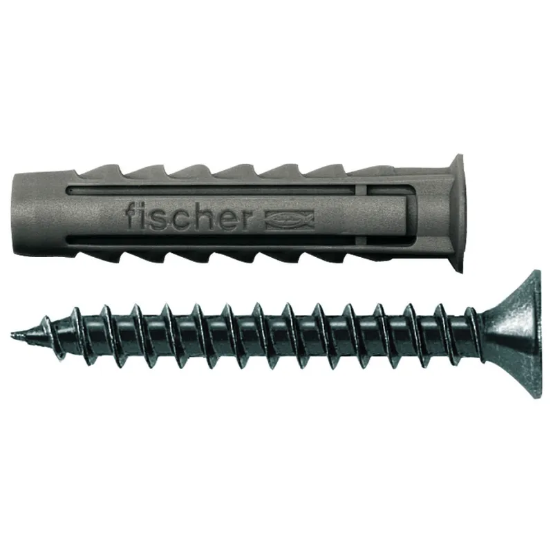 1 PAKET Fischer-Dübel SX6S/10 30mm mit Schrauben Inhalt = 50 Stück