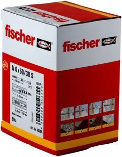 1 PAKET Fischer Nageldübel N 6 x 60/30 S Inhalt = 50 Stück – Bild 2
