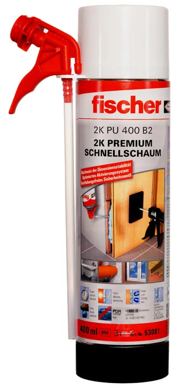 Fischer 2K-Schnellschaum PU 2/400, 400 ml, Nr.53081