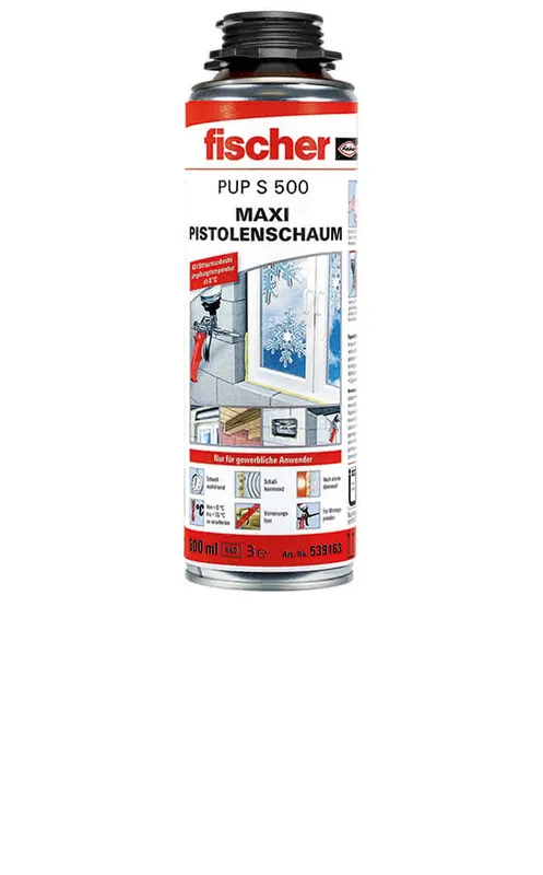 Fischer Maxi-Pistolenschaum PUP S 500 500 ml, Nr.539163