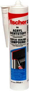 Fischer Acryldichtstoff DA 310 ml Nr.53111 grau – Bild 2