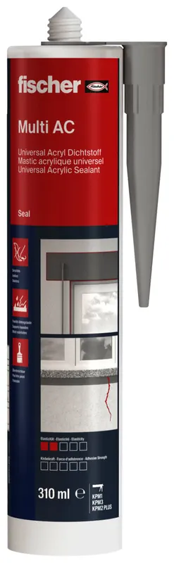 Fischer Acryldichtstoff DA 310 ml Nr.53111 grau