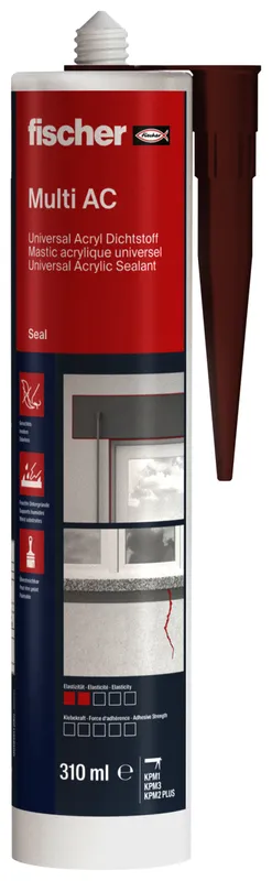 Fischer Acryldichtstoff DA 310 ml Nr.53112 braun