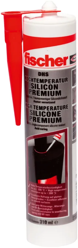 Fischer Hochtemperatur-Silicon rot DHS Nr.53125, -40 bis +250 Grad C