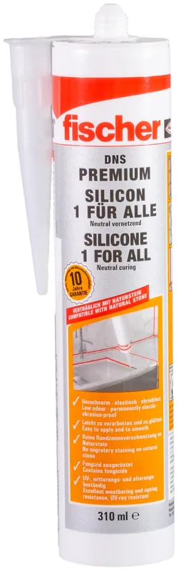 Fischer Natursteinsilicon DNS TP 310 ml Nr.53121 transparent