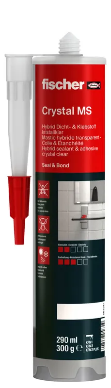 Fischer fix it Multi Kleb- u.Dichtstoff KD-290 Glasklar, 290ml, Nr.503317