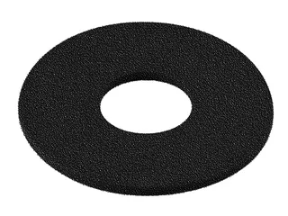 KÖRO Spülkastenscheibe 31x62x2,2 mm 40gr Schwarz GU, f. Abustar+Eisenberg