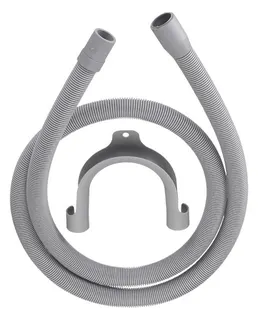 Kunststoff-Ablauf-Wellschlauch grau 3/4" d 19mm Länge 2500mm f.Wasch-/Spülmasch.