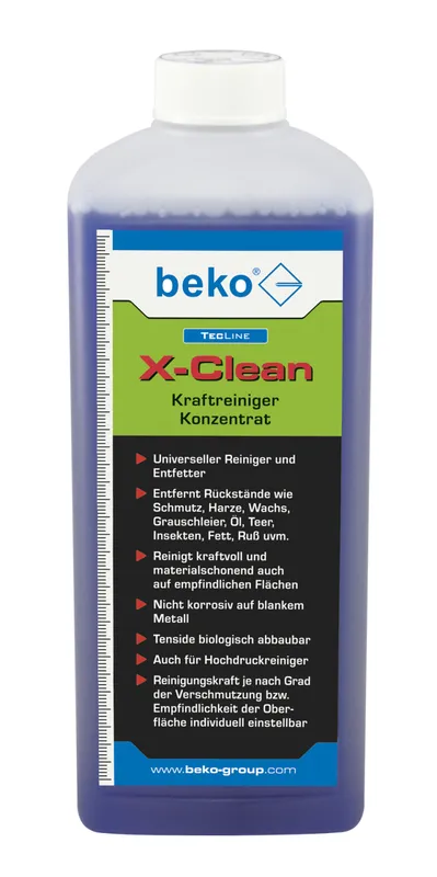 Beko TecLine X-Clean Kraftreiniger- Konzentrat 1000ml Flasche, Nr.29921000