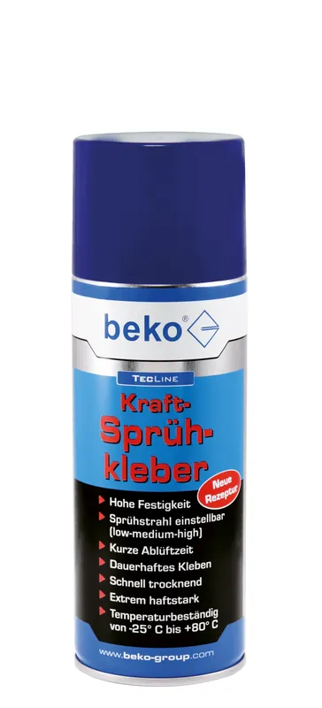 Beko TecLine Kraft-Sprühkleber 400ml Düse verstellbar, Nr. 2601400