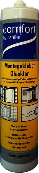 comfort-MS-Polymer-Montagekleber mit hoher Anfangshaftung 290ml glasklar
