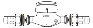 Haas PE-Wassermesser-Dichtungen f.Kalt- wasserzähler 1" 29x37mm Nr.6119 weiß – Bild 2