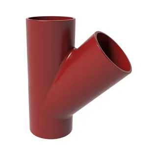 SML-Abzweige Abgang DN 100 x 50, 45 Grad