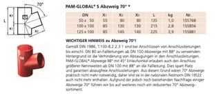 SML-Abzweige DN Abgang 50 x 50, 70 Grad – Bild 2