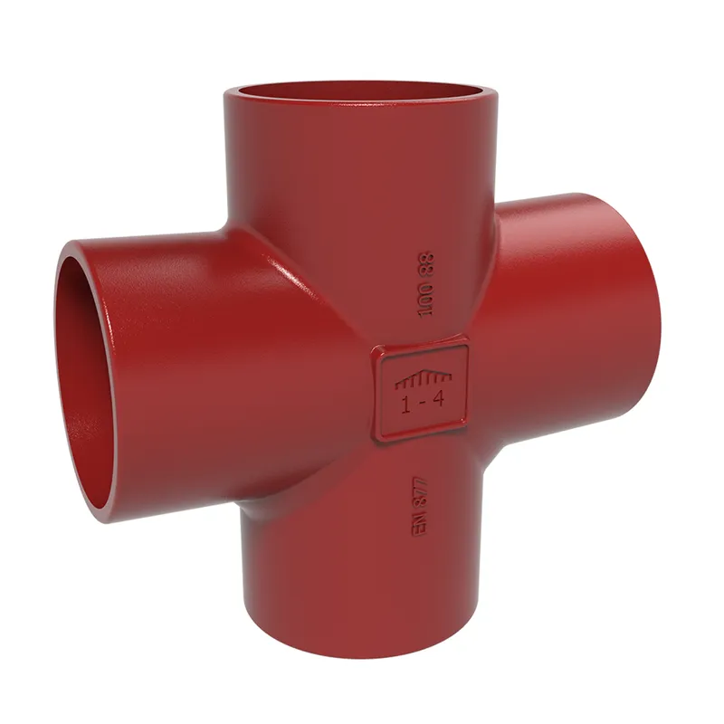 SML-Doppelabzweige DN 100 x 80 x 80, 88 Grad