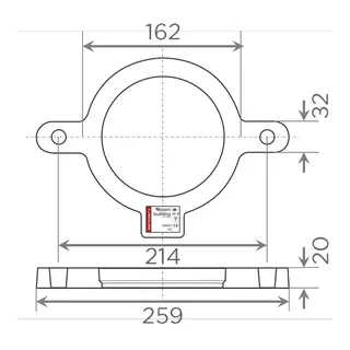 SML-Auflagerung DN 100, fuer Fallrohrstuetzen