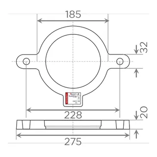 SML-Auflagerung DN 125, fuer Fallrohrstuetzen