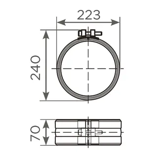 SML-Rapid-S-Verbindung DN 200 -NEU- Werkstoff 1.4510/11 W2 – Bild 2