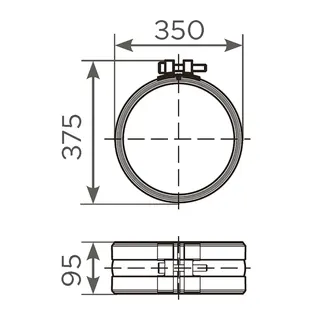 SML-Rapid-S-Verbindung DN 300 -NEU- Werkstoff 1.4510/11 W2