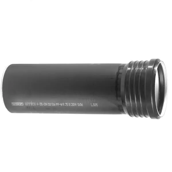 comfort-Rohr mit 1 Muffe schallgedämmt DN 100 2000mm