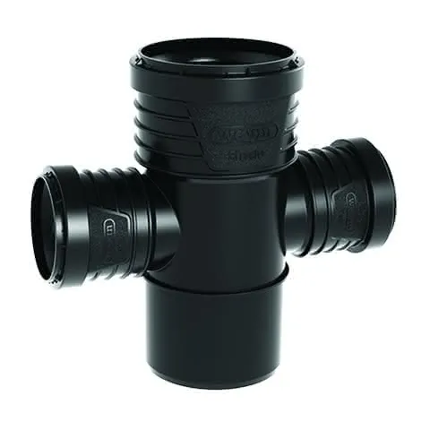 comfort-Doppelabzweig schallgedämmt DN 70x50x50 87,5 Grad