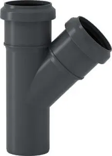 HT-Abzweig DN 40x40mm, 45 Grad m.vormontierten Dichtringen