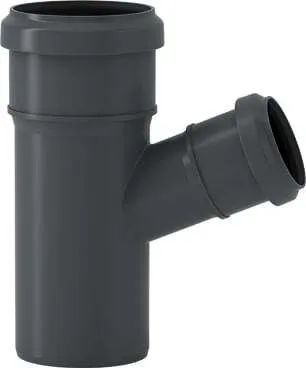 HT-Abzweig DN 75x50mm, 67 Grad m.vormontierten Dichtringen