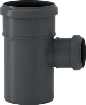 HT-Abzweig DN 110x75mm, 87 Grad m.vormontierten Dichtringen