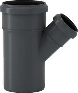 HT-Abzweig DN 75x50mm, 45 Grad m.vormontierten Dichtringen