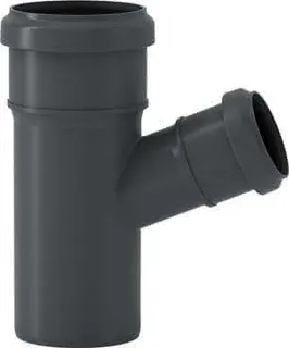 HT-Abzweig DN 110x50mm, 67 Grad m.vormontierten Dichtringen