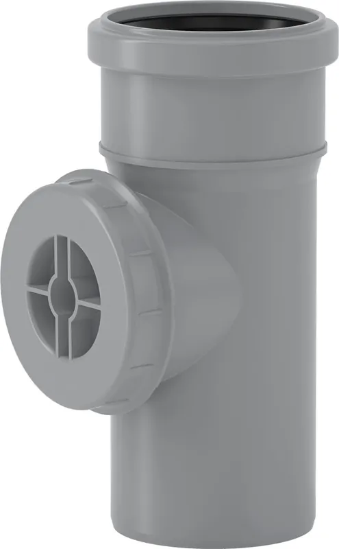 HT-Reinigungsrohr DN 90 mit vormontiertem Dichtring