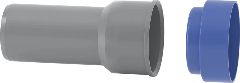 HT-Anschlusstueck DN 50x40mm an Metallrohr, ohne Gumminippel
