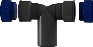 HT-Doppelsiphonbogen DN 40x50x40mm ohne Gummimanschette – Bild 2