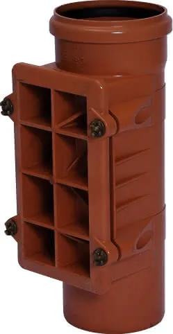 KG-Reinigungsrohr eckig DN 100