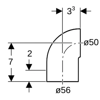 Geberit Anschlusswinkel 363.062 56/50mm – Bild 4