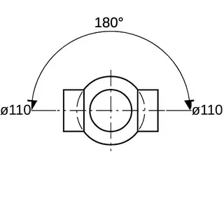 Geberit Doppelabzweig 88,5Grad 367.285 110/110mm – Bild 5