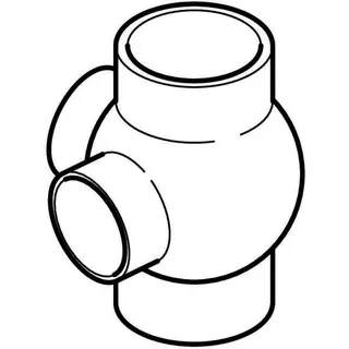 Geberit Eck-Abzweige 75/75 365.325 88,5/90 Grad – Bild 3